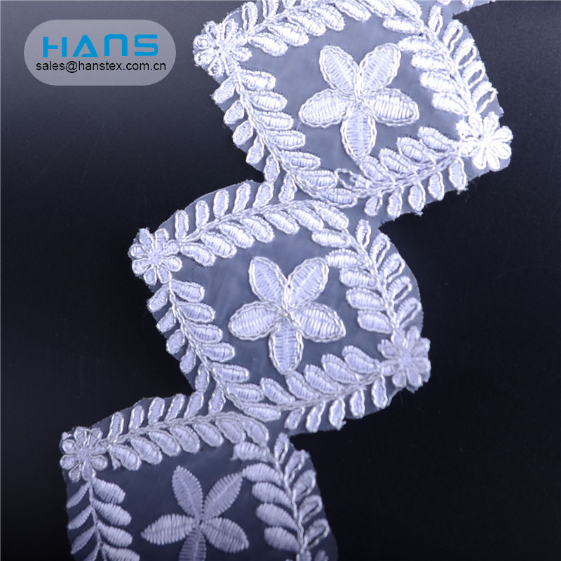 Hans Hecho en China de encaje guipur promocional
