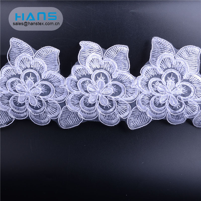 Encaje de diamantes de imitación exquisito de alta calidad de Hans