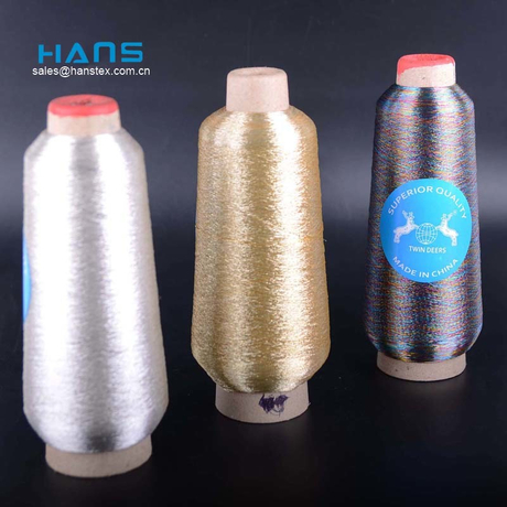 Hans Gold Supplier Premium calidad hilo metálico para bordado