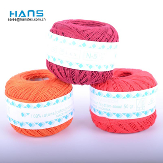 Hilo de bordar de algodón colorido más popular de Hans