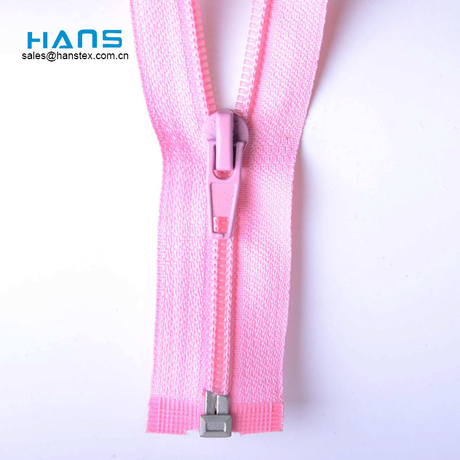 3 # 5 # marca personalizada ropa barata de nylon impermeable extremo abierto cremallera