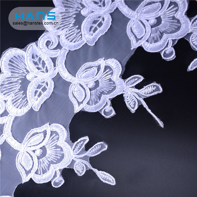 Hans Wholesaler Custom Colorful Glitter Lace