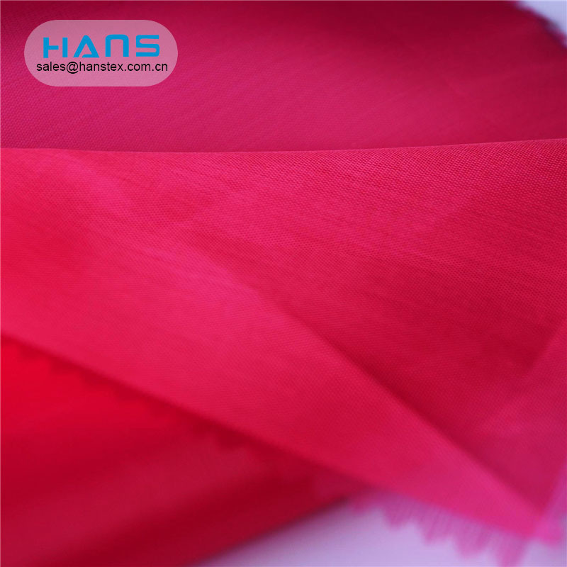 Hans Wholesaler China hizo punto la tela teñida llana del tafetán brillante