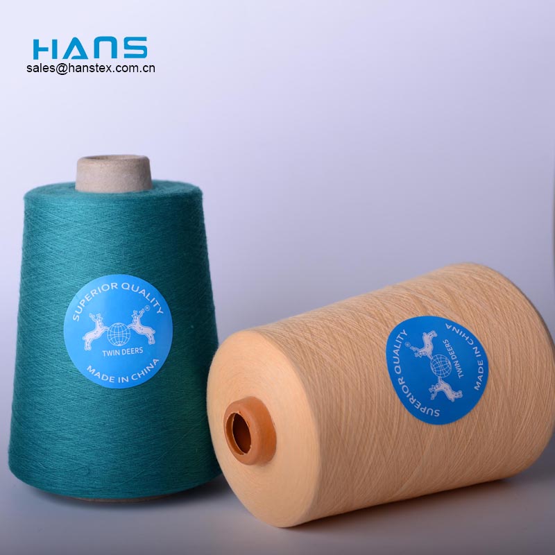 Fábrica de Hans vende directamente precio de hilo de coser de poliéster hilado promocional